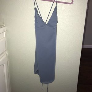 Mini blue dress